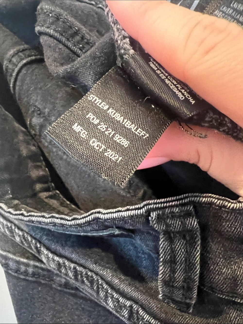 Kenneth Cole Slim Men's Jeans in Faded Black - Picture 8 of 8